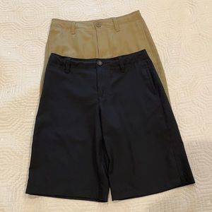 UNDER ARMOUR “golf” type shorts X 2